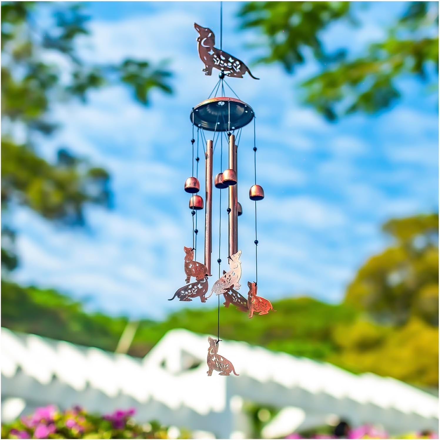 Dachshund Dog Wind Chimes for Outside,Dog Gifts for Women Men/Memorial Gift/Sympathy Gift/Birthday Gifts Metal windchimes Outdoors/Indoors,Garden Decor,Patio,Home,Porch,Yard Decorations - Image 2