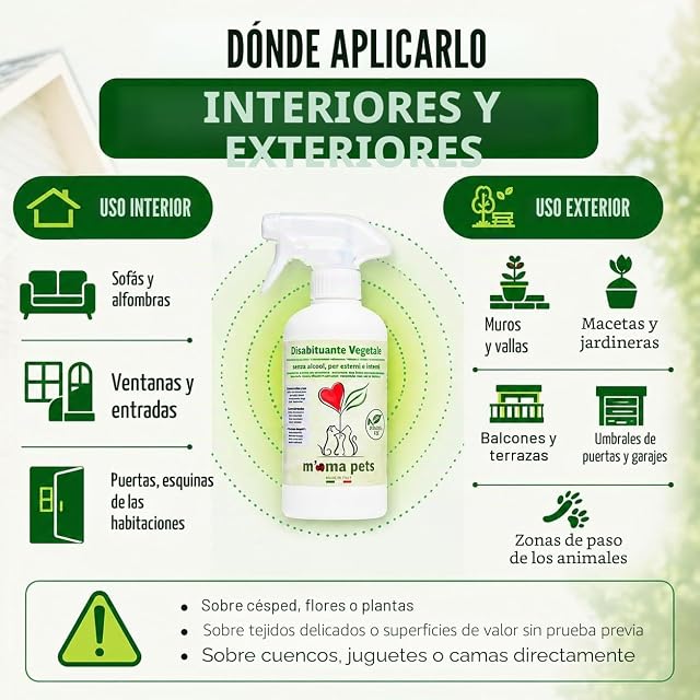 Foto 5 de 8 de Mama Pets Kit Spray Repelente Vegetal y Eliminador de Olores para Perros y Gatos 2x500ml