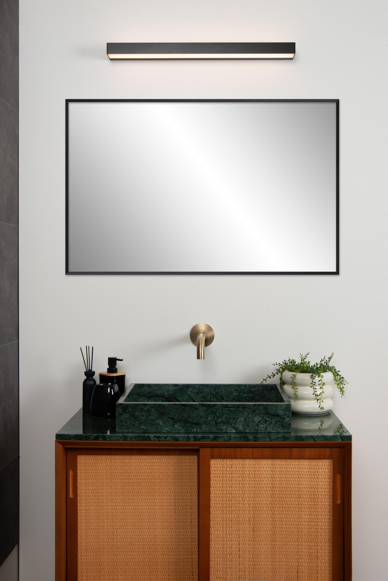 LUCIDE ALEXA Applique murale LED Salle de bains 1x8W 2700K IP44 Noir