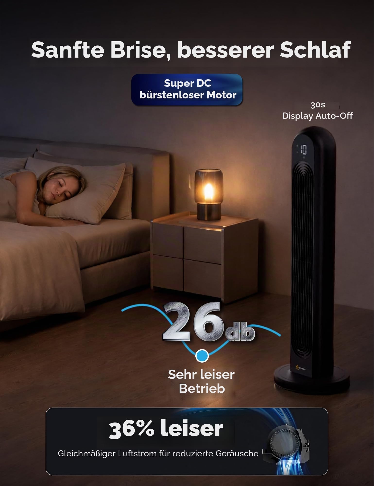 EcoNour Turmventilator 42 Zoll