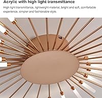 Vista 5 de Lámpara de techo LED moderna, con forma de flor de 42 cabezales, accesorios de iluminación para sala de estar, lámpara de montaje empotrado