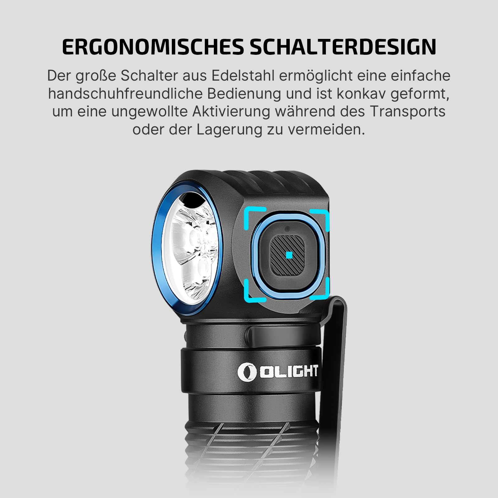 OLIGHT Perun 3 LED Stirnlampe Wiederaufladbar, Superhell 3000 Lumen Kopflampe mit 7 Lichtmodi, Sensor, Rotlicht und Stirnband, IP68 Wasserdichte Mini Headlampe für Campen, Angeln, Jagd Schwarz