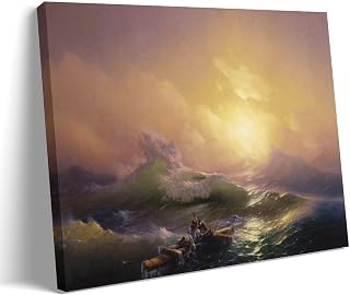 Ivan Aivazovsky The Ninth Wave Prints Wall Art Paintings Poster Picture Print Canvas Wall Paint Arts Decor Modern Home Artworks Gift Idea 20x30inch(50x75cm)