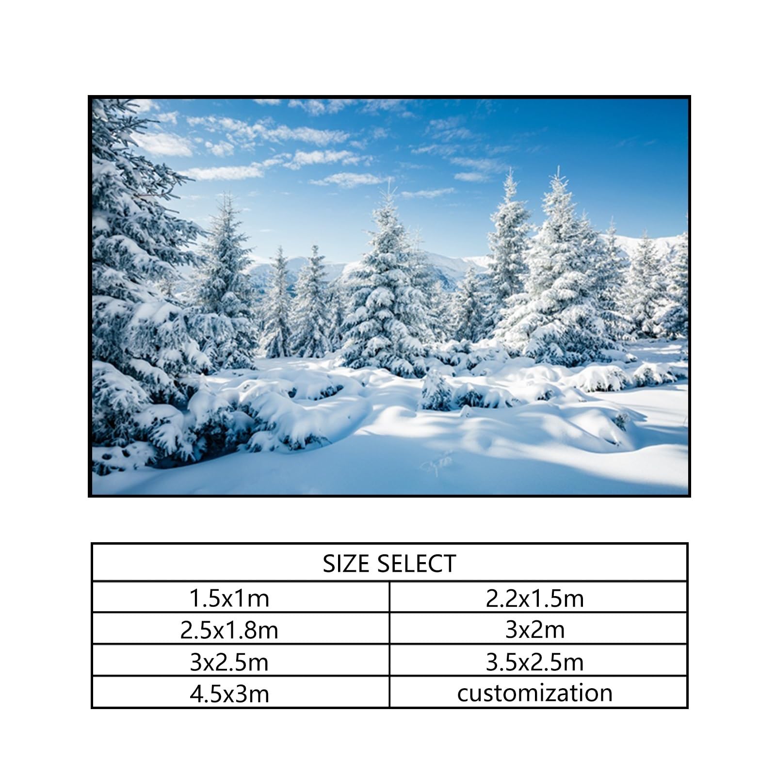 YongFoto 4,5x3m Vinile Sfondo Fotografico Xmas Albero Natale innevato rurale Merry Fondale Foto Festa Bambini Boby Nozze Adulto Partito Studio Fotografico Puntelli