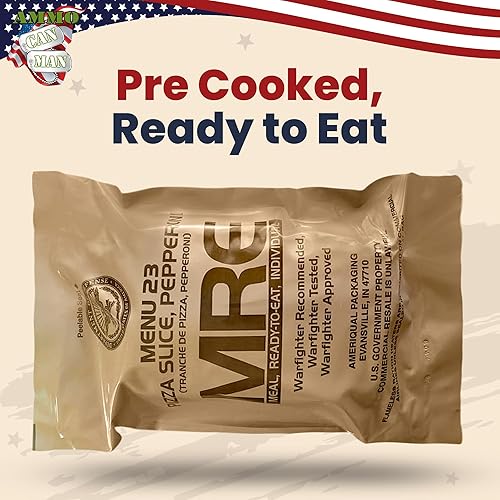 Miniatura 3 de Ammo Can Man Militar  Inspección MRE 2024  Elige un menú  Comidas nutricionales completas para soldados  Larga vida útil  Comidas listas para comer