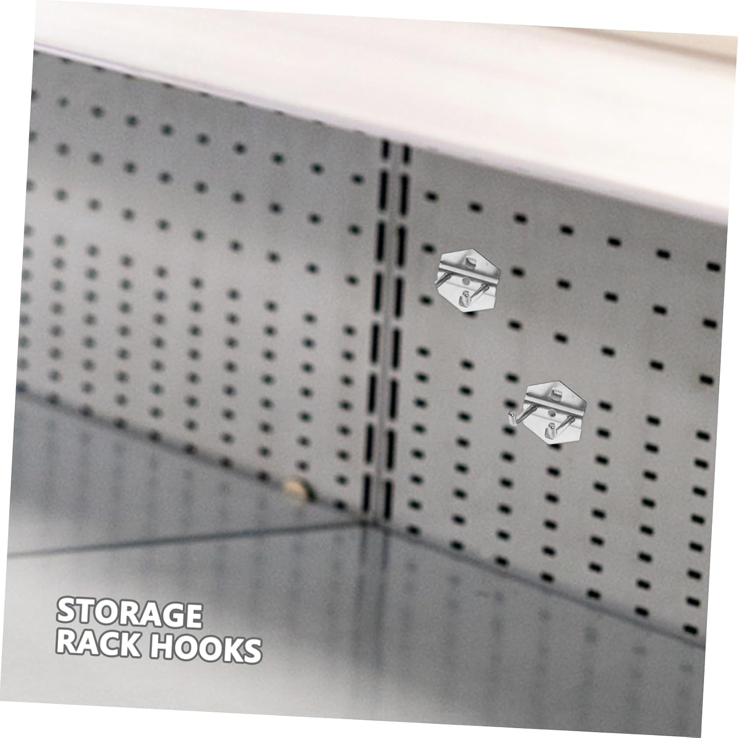 6pcs Pegboard Utility Hooks for Garage Organization Heavy Duty Metal Tool Hangers Sturdy Pegboard Hooks for Tools and Accessories Storage