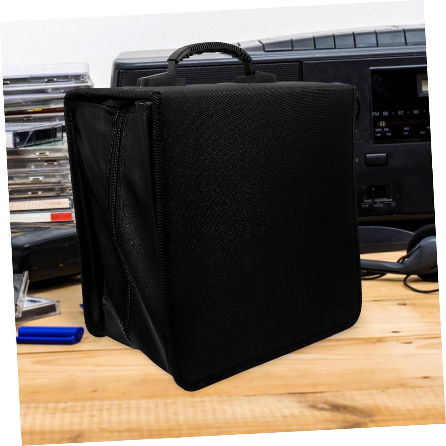 ERINGOGO Cd Holder Storage Case Disc Capacity Cd Binder Pu Leather DVD Case Organizer Modern Design