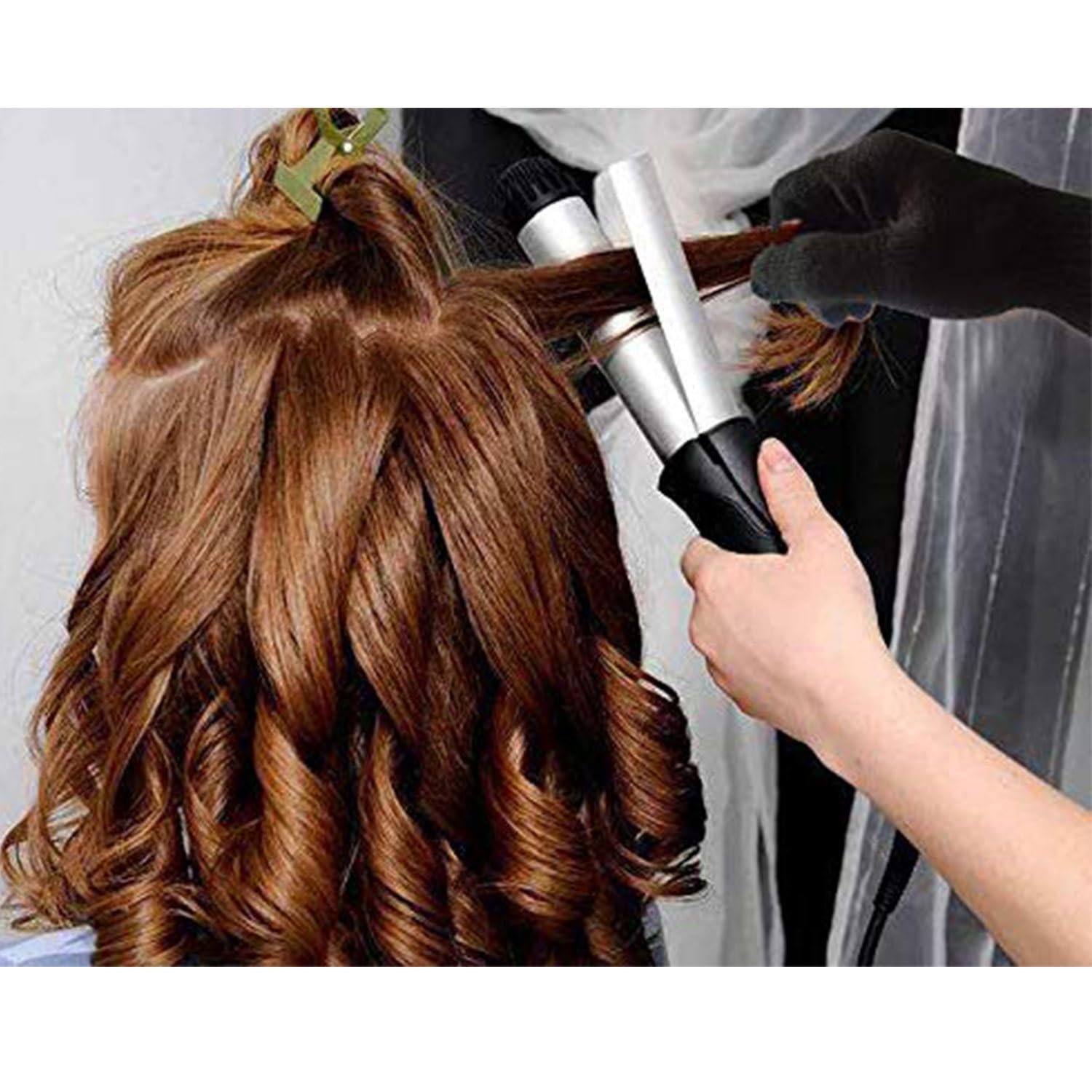 Lot de 2 Gants Professionnels Résistants à la Chaleur - Pour Fer à Friser & Fer à Lisser Cheveux - Gants Anti Chaleur Coiffeur Extensible
