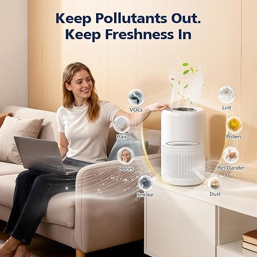 Miniatura 4 de Paquete de 3 filtros de repuesto Core 200S, compatibles con LEVOIT Core 200S Core 200S-P Smart WiFi purificador de aire, comparar la pieza # Core