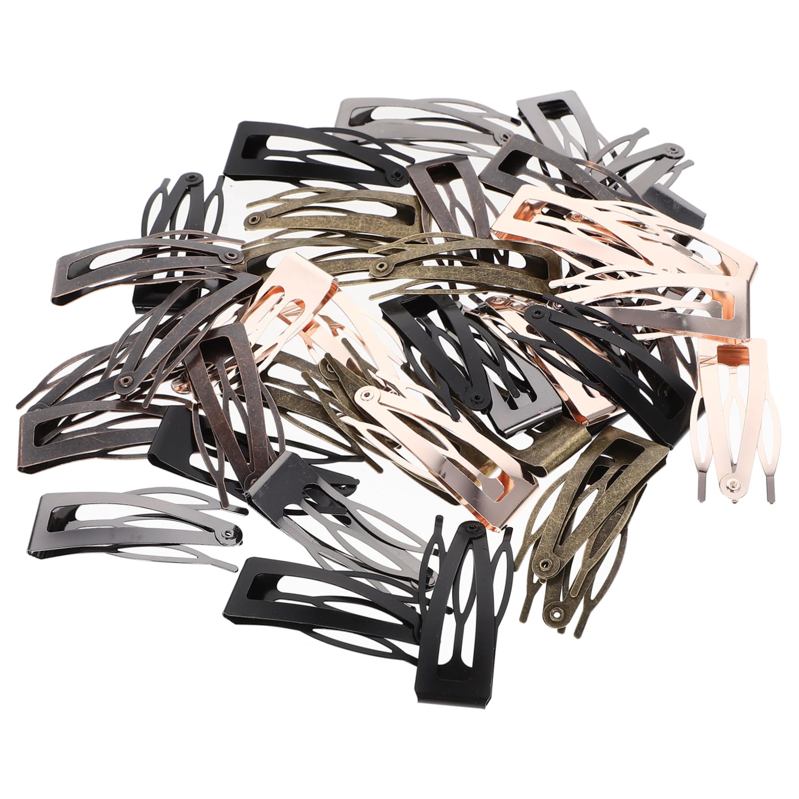 Haarspangen Haaraccessoires 40 Stück mit Schnappverschluss aus Metall Kreative und Elegante Kleine Haarclips Einfach zu Tragen für Frauen für Kurzes Haar