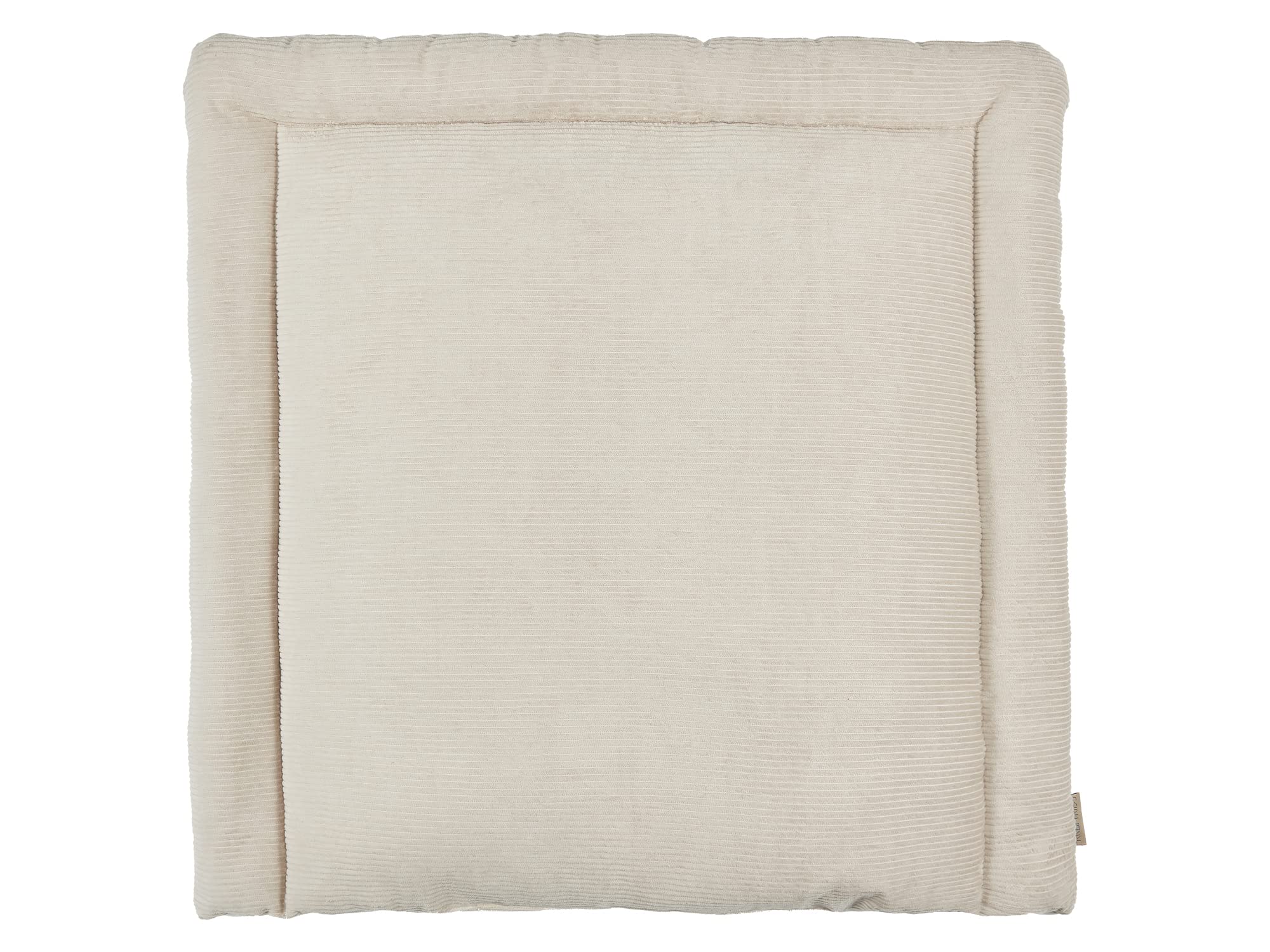 KraftKids Fasciatoio imbottito, tutto intorno, 100% cotone, corduroy, beige tortora, senza rivestimento, lavabile, fatto a mano UE