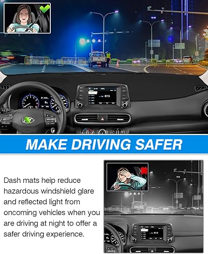 Miniatura 232 de Cartist - Funda de salpicadero, alfombrilla antideslizante, protector de rayos ultravioleta, antirreflejos