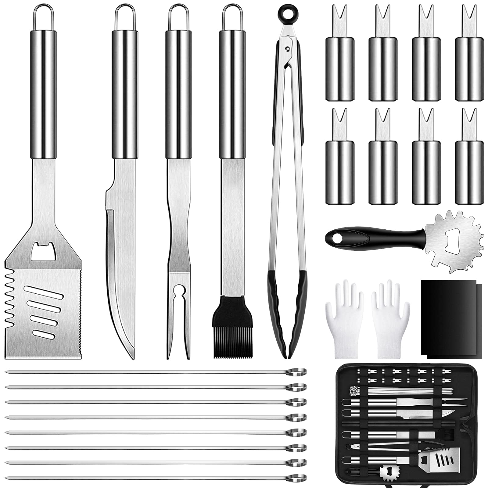 Buy Kollea 26pcs BBQ Tools Set, Professional Stainless Steel BBQ