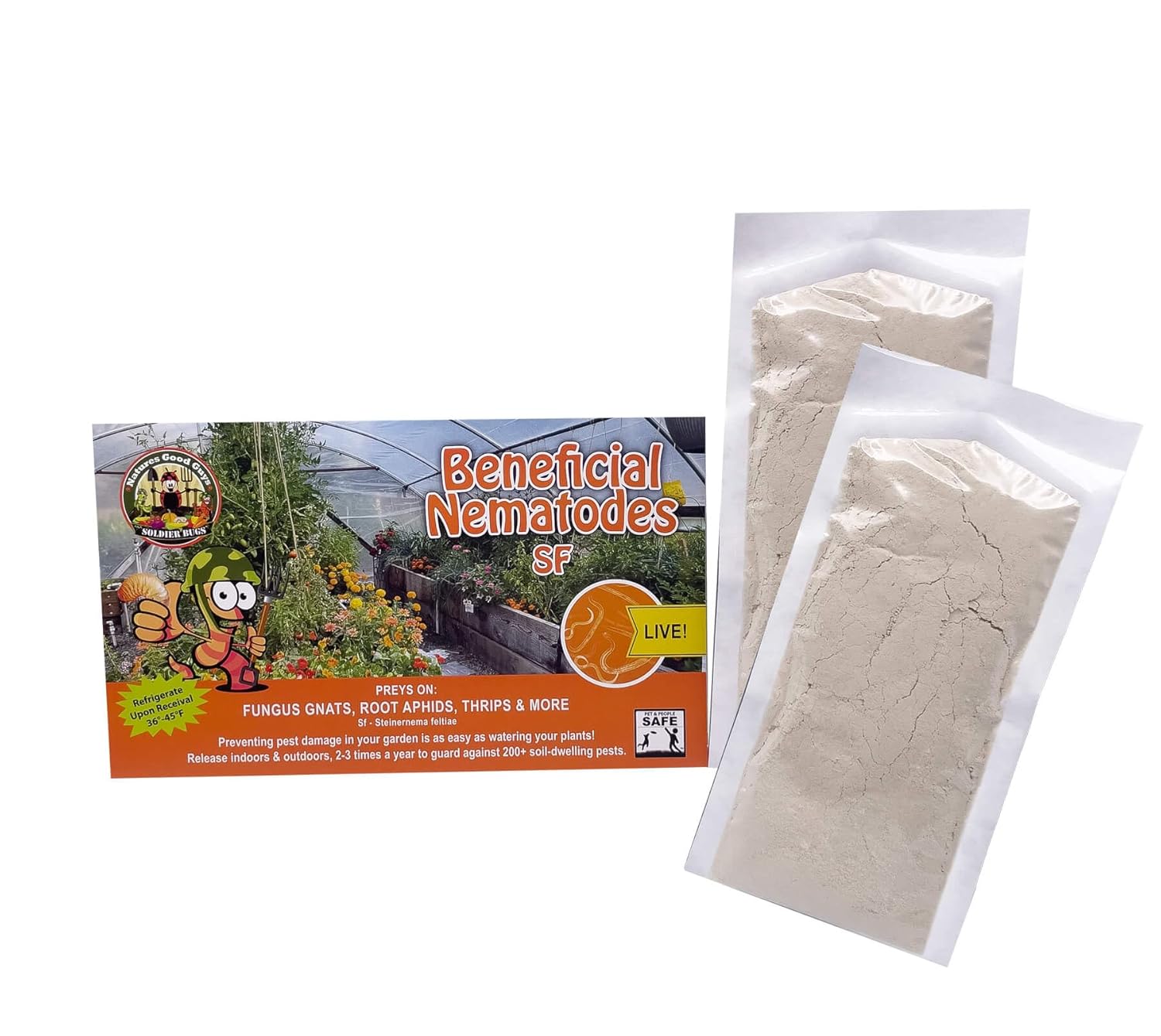 Beneficial Nematodes Steinernema feltiae SF - Biological Fungas Gnat Control (100 Million)
