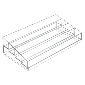 iDesign Tiered Cosmetics Nail Polish Organizer The Clarity Collection 12 75 IN X 6 5IN X 3 75
