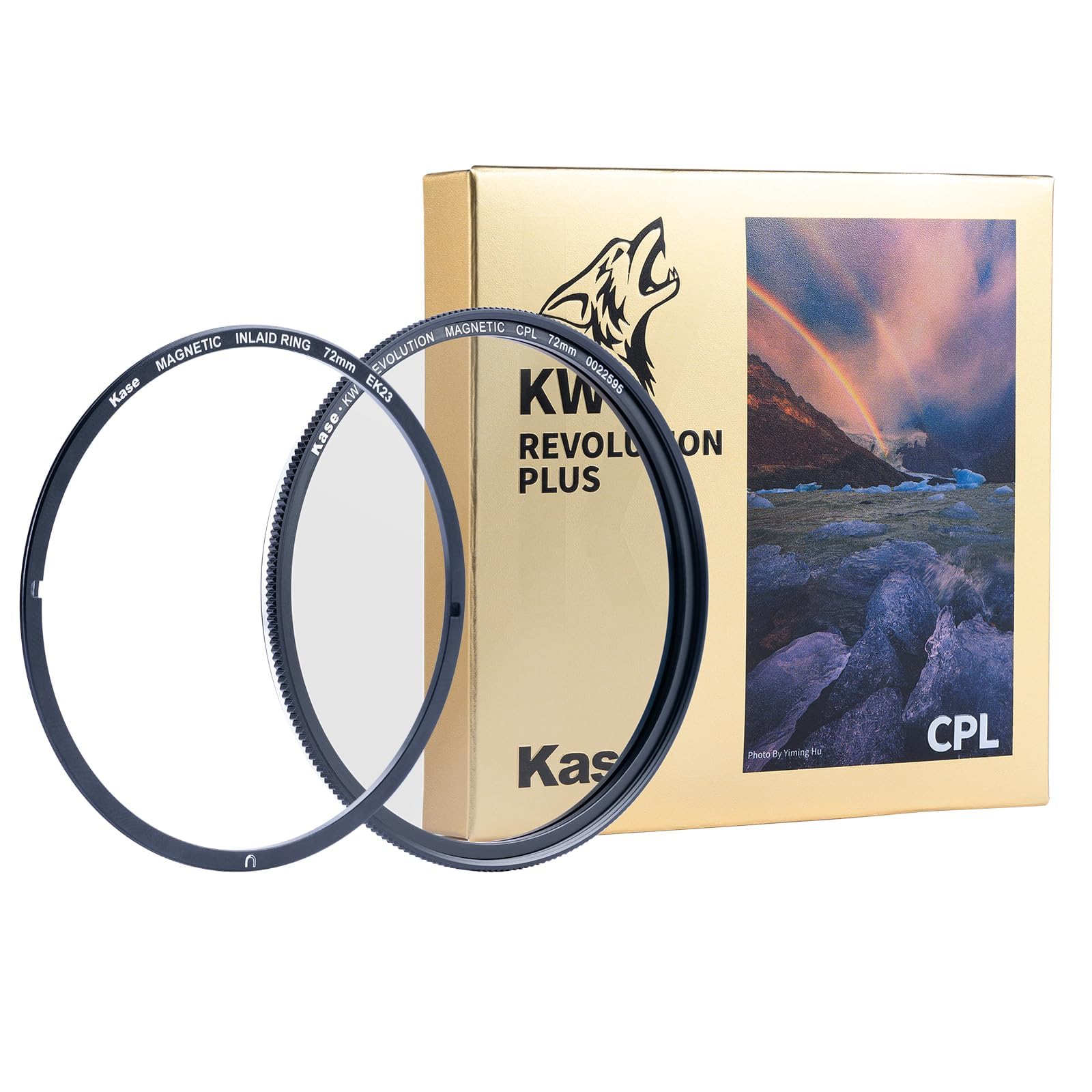 Set di filtri magnetici in vetro temperato antiurto da 77 mm