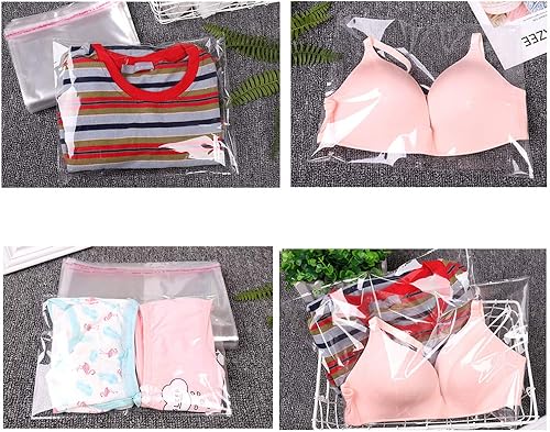 Miniatura 7 de U-House Bolsas de plástico OPP resellables de celofán transparente de 11 x 14 pulgadas, polietileno autosellado para ropa, regalos de boda de fiesta
