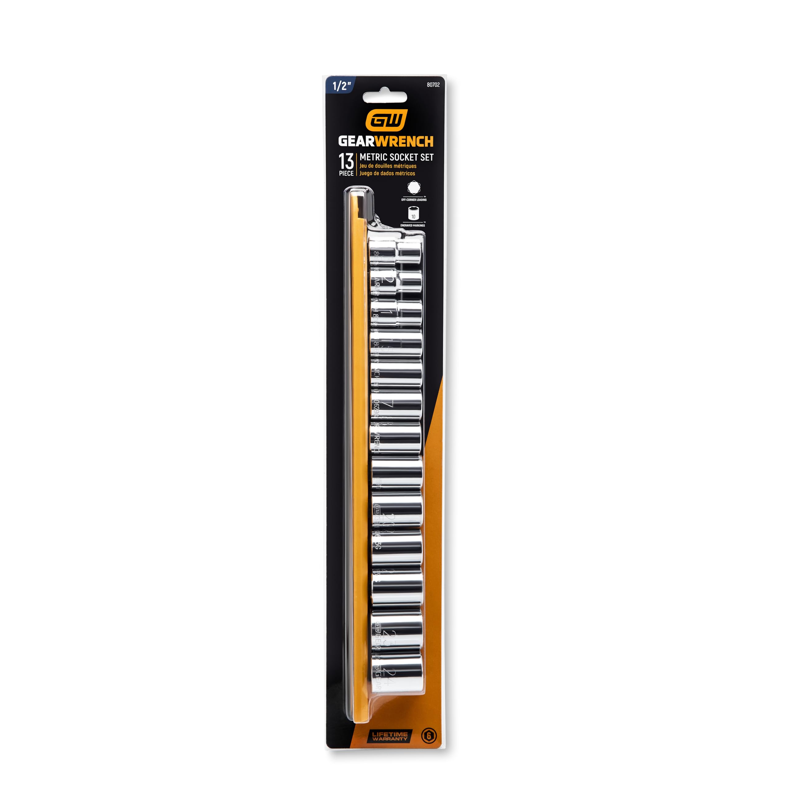 GearWrench 80757 Stecknuss 22 Mm, 1/2 Zoll Antrieb, 12-kant