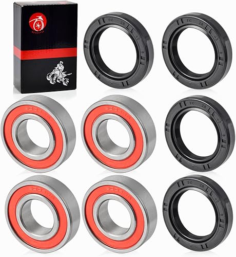 Miniatura 2 de Kit de rodamientos y sellos de rueda delantera para HONDA Recon 250 TRX250TE TRX250TM 1997-2018 TRX200D 1990-1997 TRX350TE TRX350TM 2000-2006