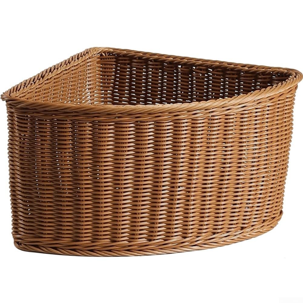 Panier de rangement incurvé pour organiser la salle de bain et la chambre
