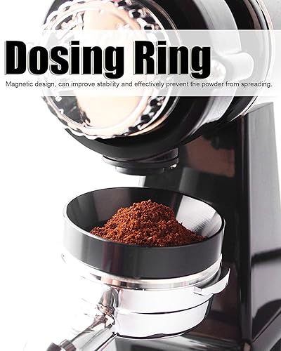 Miniatura 6 de Anillos de dosificación, embudo de dosificación de espresso, compatible con anillo de dosificación de café magnético, embudo de anillos de