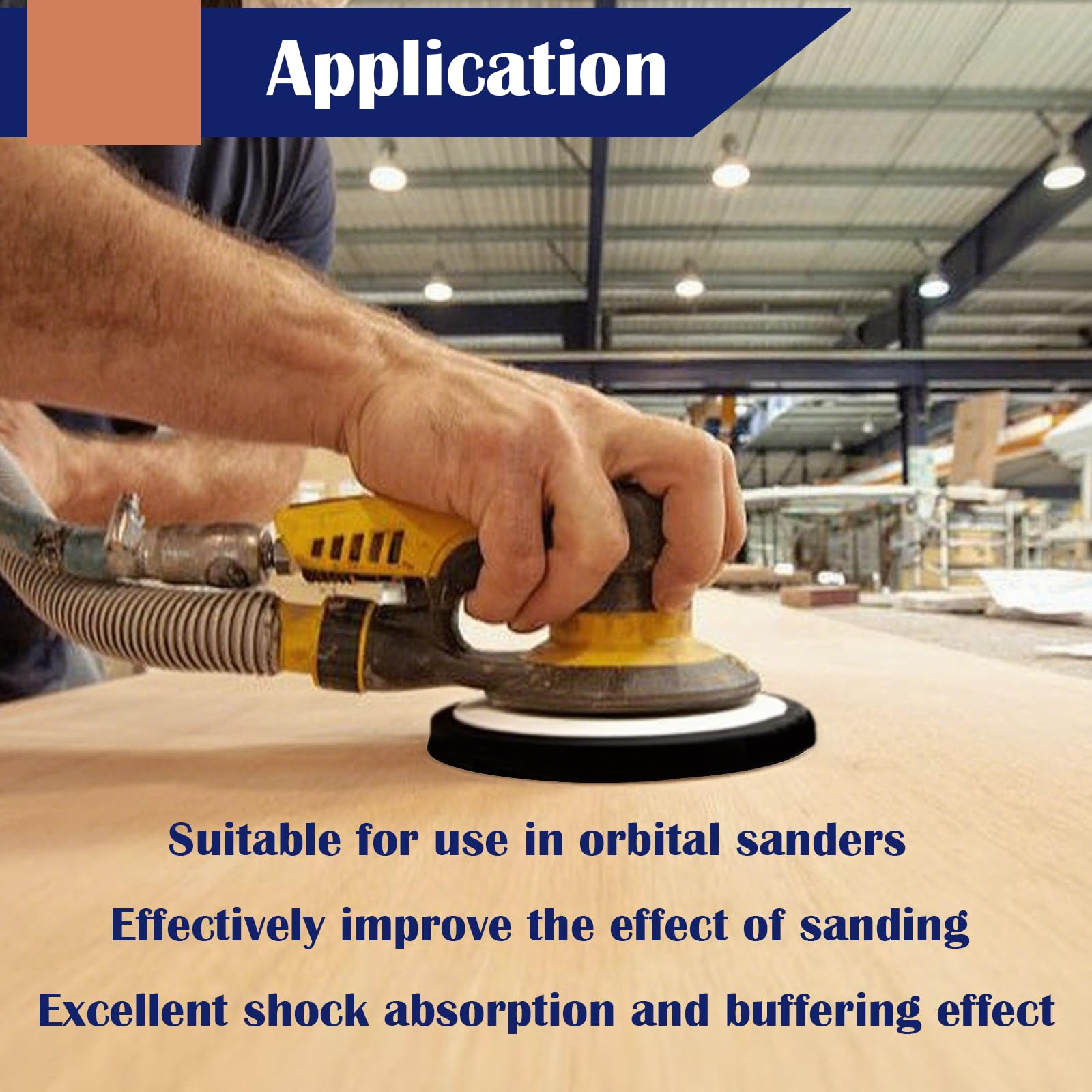 Snapklik.com : 2 Pack 5 Inch Interface Pads 8 Holes, Orbital Sander ...