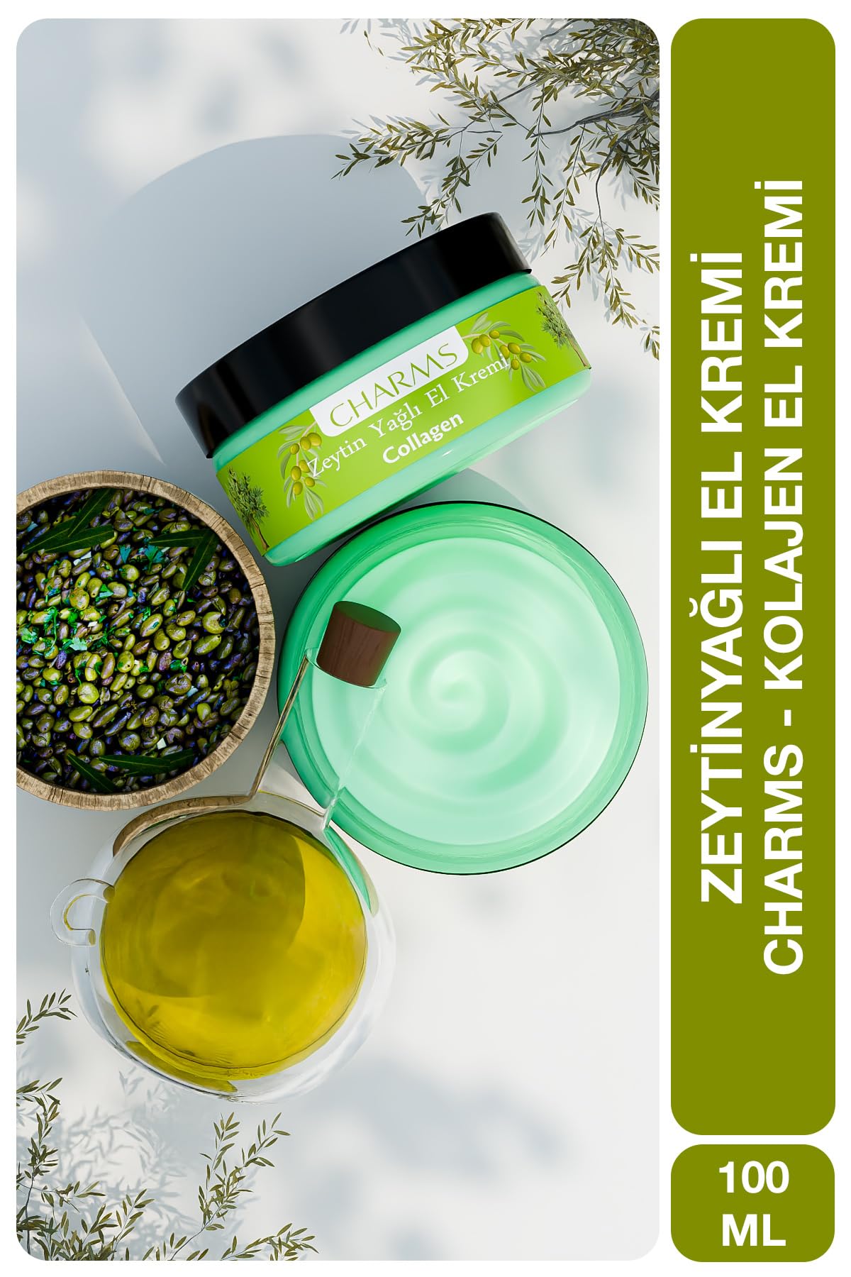 NATURA EXPERT Charms Zeytin Yağlı & Collagen El Kremi, 100 ml