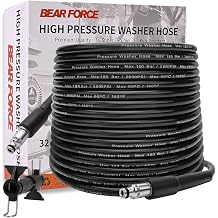 BEAR FORCE Replacement Pressure Washer Hose 10 m * 180 Bar, Extension Hose, Compatible with Bosch, Black&Decker, AR, Michelin, Stanley, Mac Allister Pressure Washer