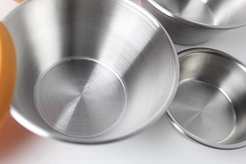 Miniatura 8 de Juego de recipientes de acero inoxidable para aderezo de ensalada, recipientes de condimentos con tapas de silicona a prueba de fugas, contenedores