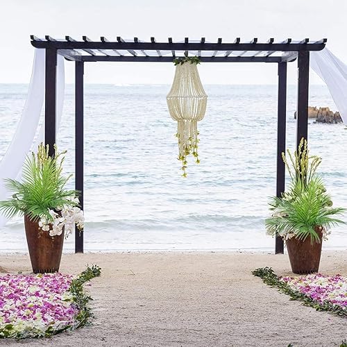 Miniatura 6 de CATTREE Plantas artificiales de palmeras tropicales, arbustos de plástico, hojas de helecho, césped, cocotero, arbustos falsos para interiores y