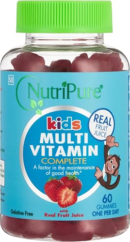 Nutripure Kids Multivitamin Gummies Vitamin B6, B12, C, Biotin, Niacin