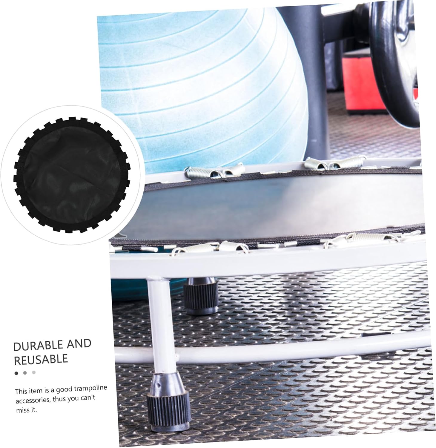 Heavy Duty Round Trampoline Jumping Mat Replacement Uv-Resistant Outdoor Mat for Backyard Use