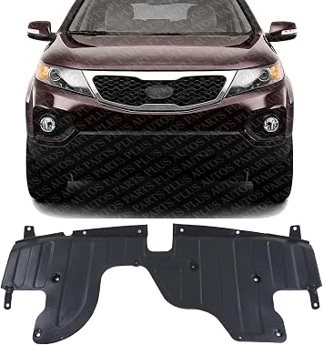 AUTOS PARTS PLUS Front Engine Splash Shield Under Cover Direct Replacement Compatible with 2011-2013 Kia Sorento KI1228127 291101U200