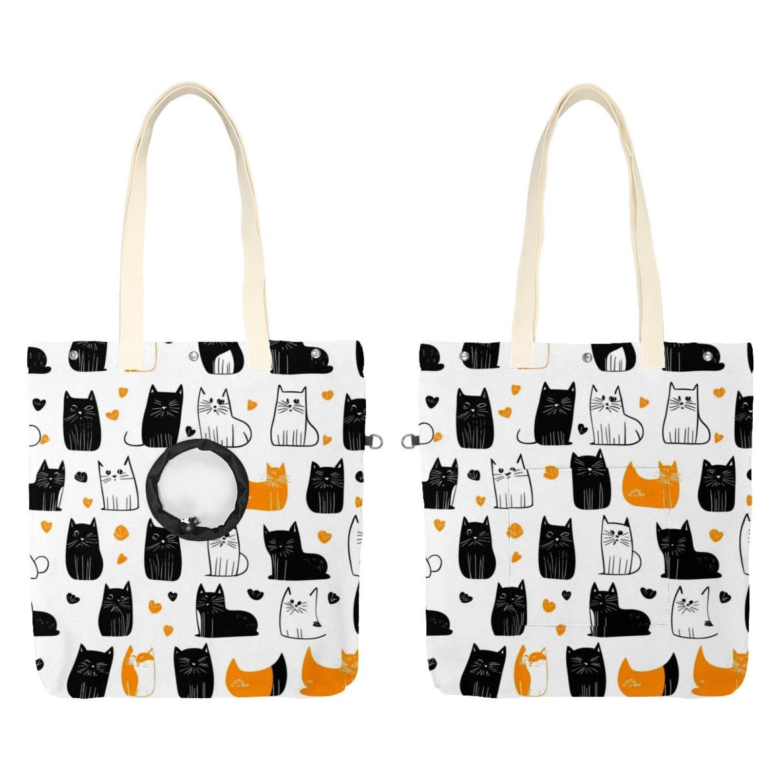 Sac à bandoulière en toile pour petit animal parfait pour balades urbaines