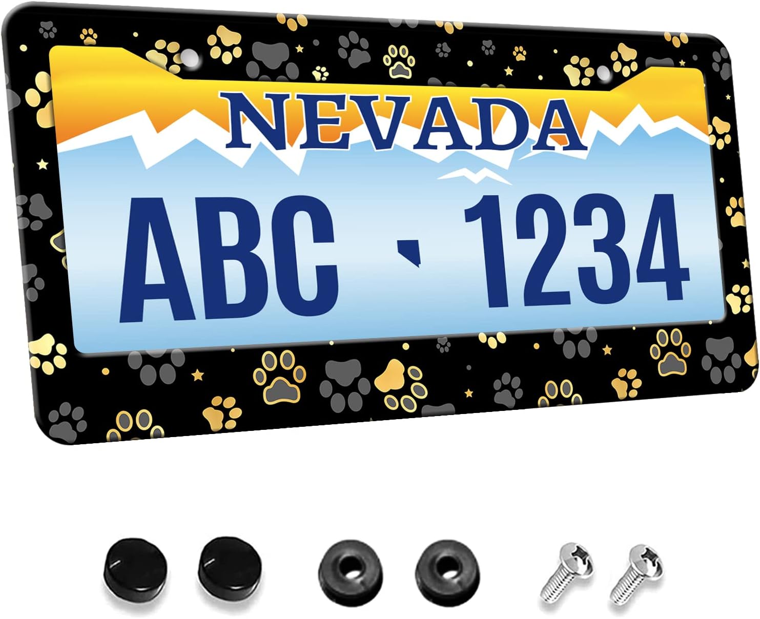 License Plate Frame Plastic Personalized Pet License Plate Frame - Foto 4