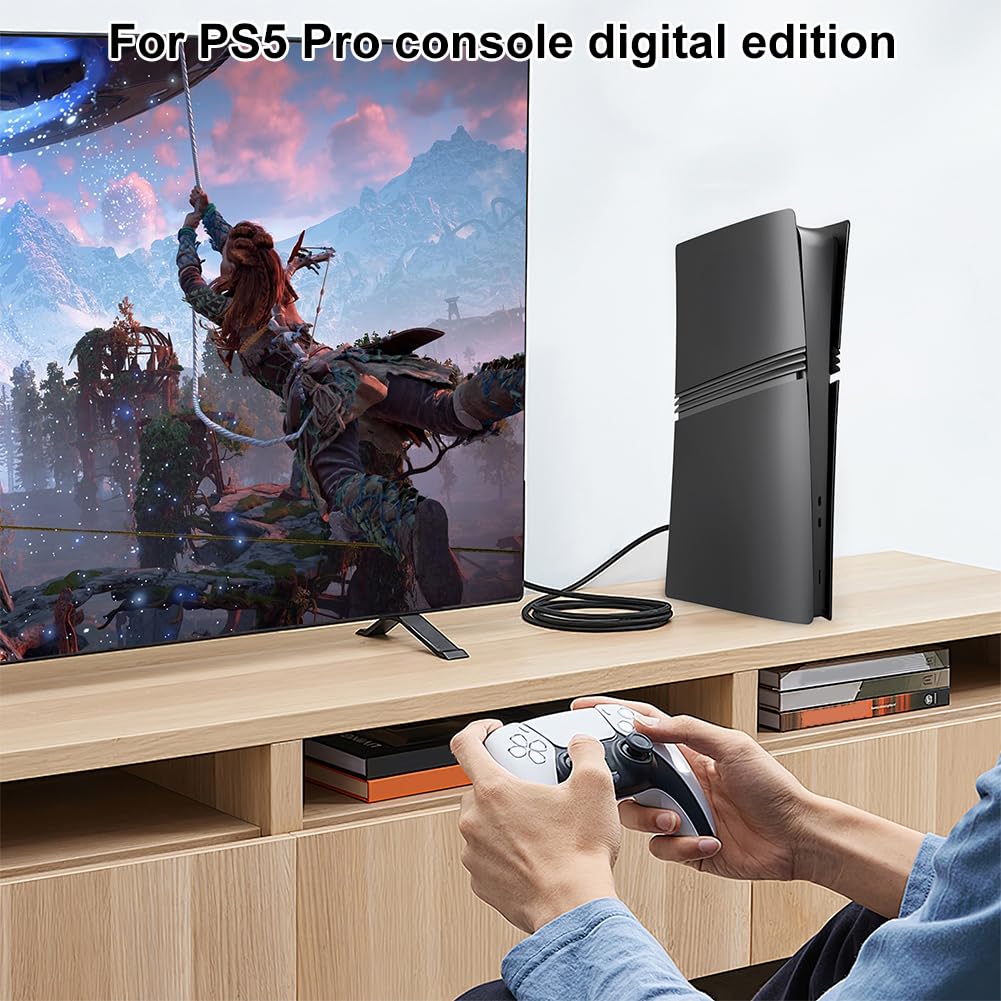 Płyta czołowa do PS5 Pro Playstation 5 Pro / konsoli cyfrowej, zamiennik twardej obudowy ABS do konsoli PS5 Pro