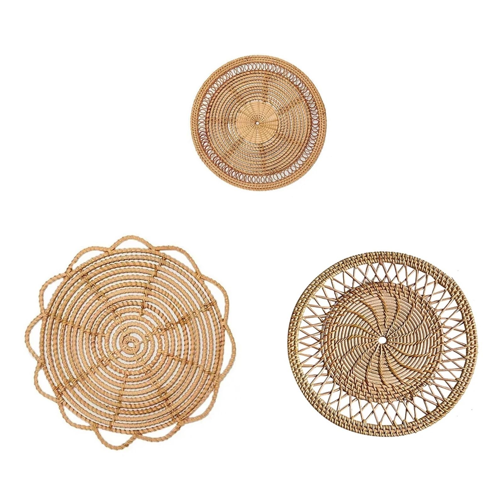 Dessous de verre en rotin naturel de haute qualité pour décoration de table