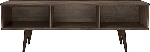 Miniatura 4 de Midtown Concept Soporte de TV Mid-Century con 2 gabinetes (63 pulgadas), color marrón envejecido