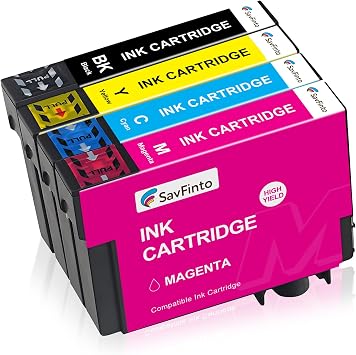Compatible Ink Cartridge Replacement for Epson 603XL for Epson Expression Home XP-2100 XP-2105 XP-3100 XP-3105 XP-4100 XP-4105 WorkForce WF-2810 WF-2830 WF-2835 WF-2850 4 Pack