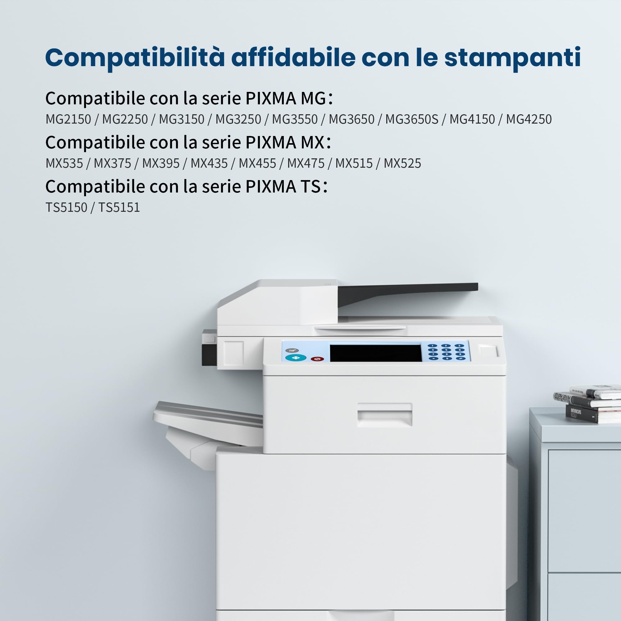 Washope PG-540XL PG 540 XL Nero Cartucce Sostituzione per Canon 540XL per Canon Pixma MG3650s TS5150 TS5151 MG3600 MG3250 MG3650 MG3550 MG4250 MG2250 MX455 MX475 MX395 (1 Nero, Alta Capacità XL)