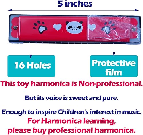 Miniatura 2 de 12 piezas de armónicas para niños a granel  Juguetes de instrumentos musicales de 16 agujeros para regalos de fiesta de cumpleaños, rellenos de