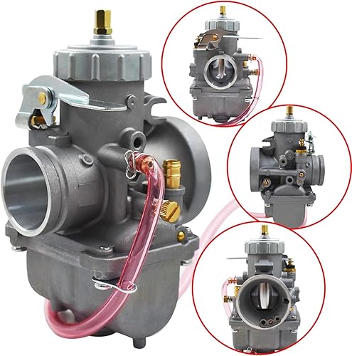 Miniatura 5 de Silscvtt Repuesto de carburador redondo de 1.339in para Yamaha YZ125 YZ 125 PWK Dirt Bike 1974-1984 Carb VM34