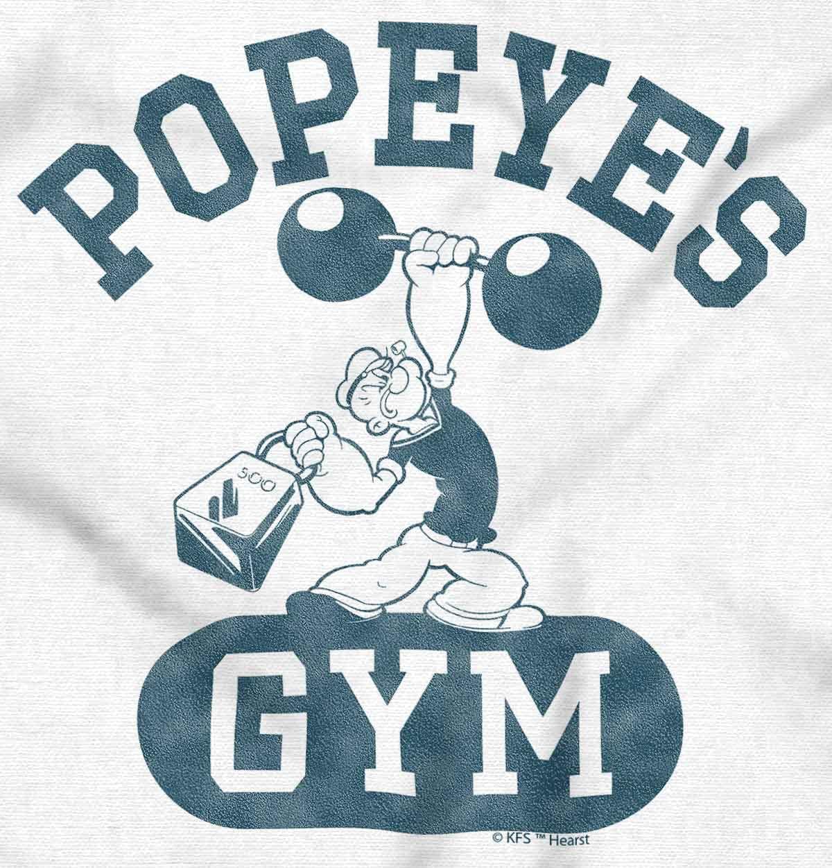 Brisco Brands Popeye Body Builder Gym Workout Cool Graphic T Shirt Men or Women