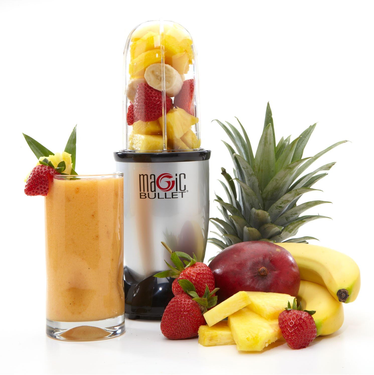 Magic Bullet RMBR-1101 (Silver) Blender/Mixer, 11-piece Set (Renewed)