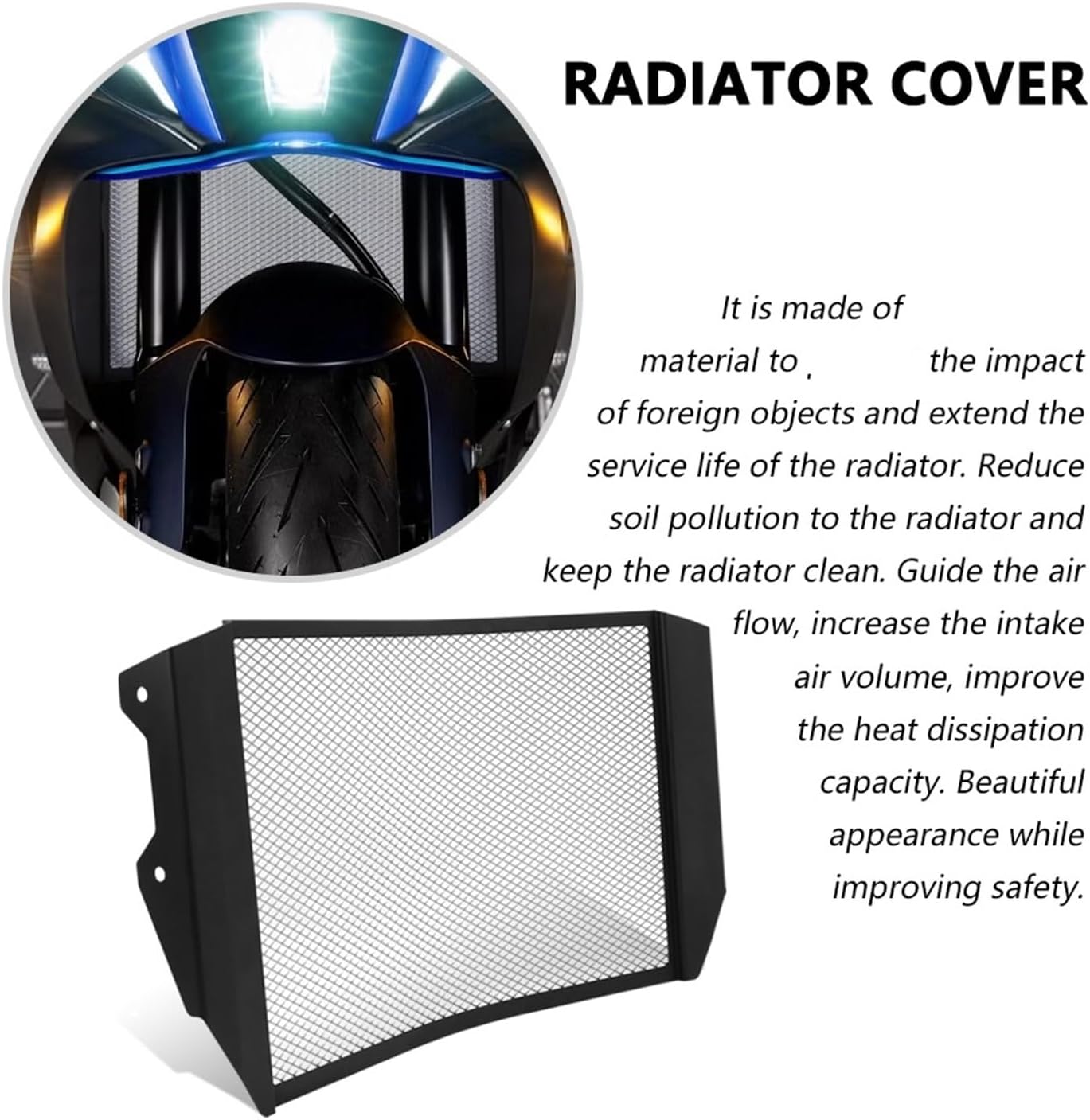 Radiator Shrouds Fit For YZF R9 YZFR9 2024 2025 New Accessories Tank Net Motorcycle Tank Cooling Net Cooling Grille Radiative