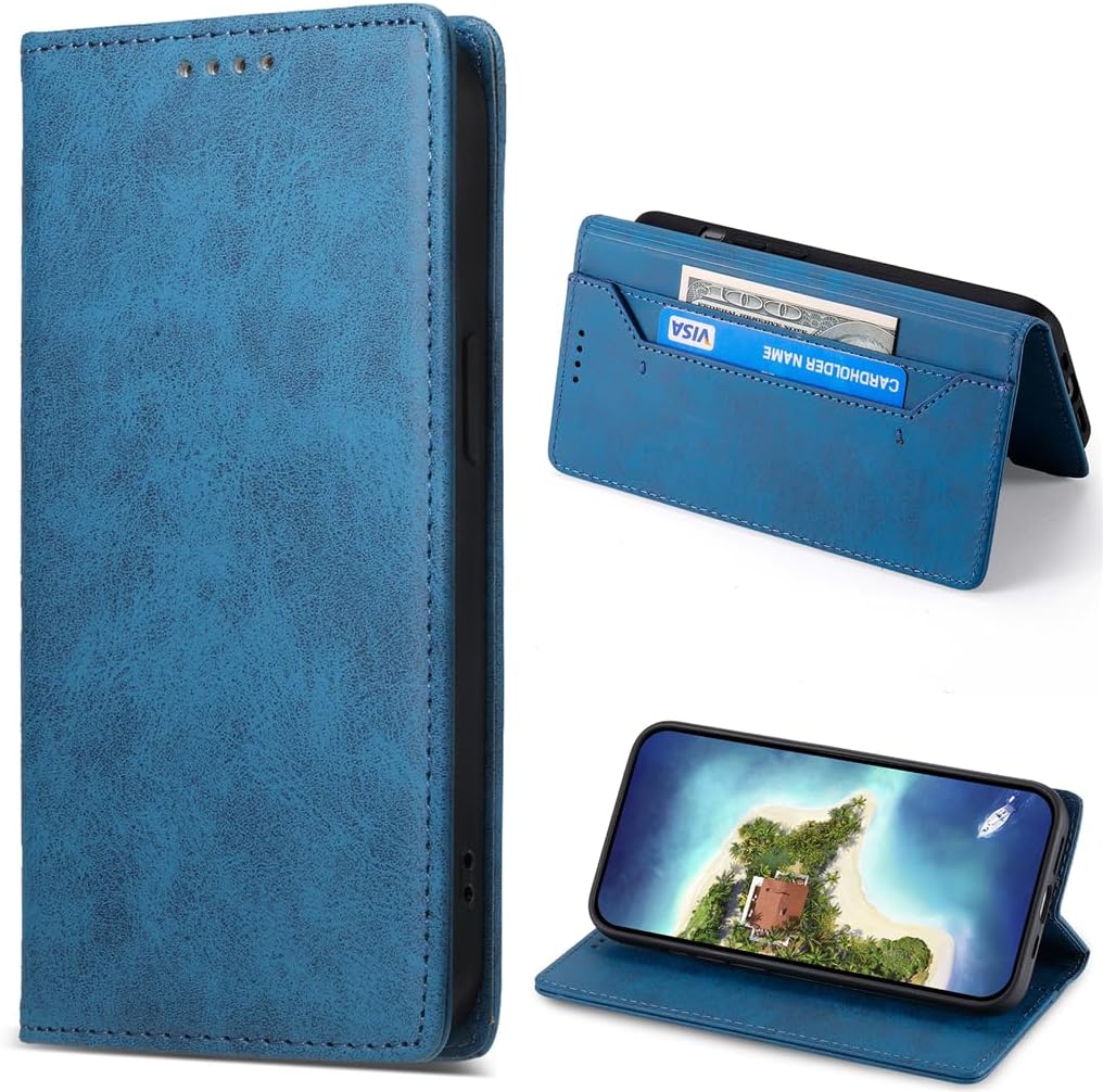 Couvreur de passeport unisexe en cuir PU noir – Étui durables pour voyage, carte et documents, style secret agent