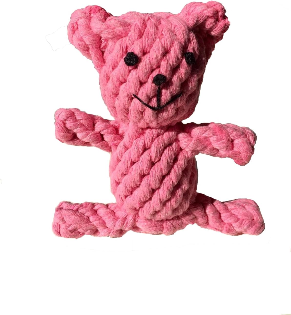 Reelok Chewing Rope Pink Bear Shape Cotton Toy for Small Dog Cat Pets