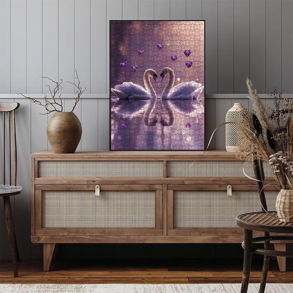 Puzzle 4000 Pezzi, Cigno Amore 3D Puzzle per Adulti Impegnativo, Educa Puzzles Artistico, Divertente E Stimolante Puzzles Decorativo per La Famiglia, Regalo e Decorazione Pareti DX0YL6-886