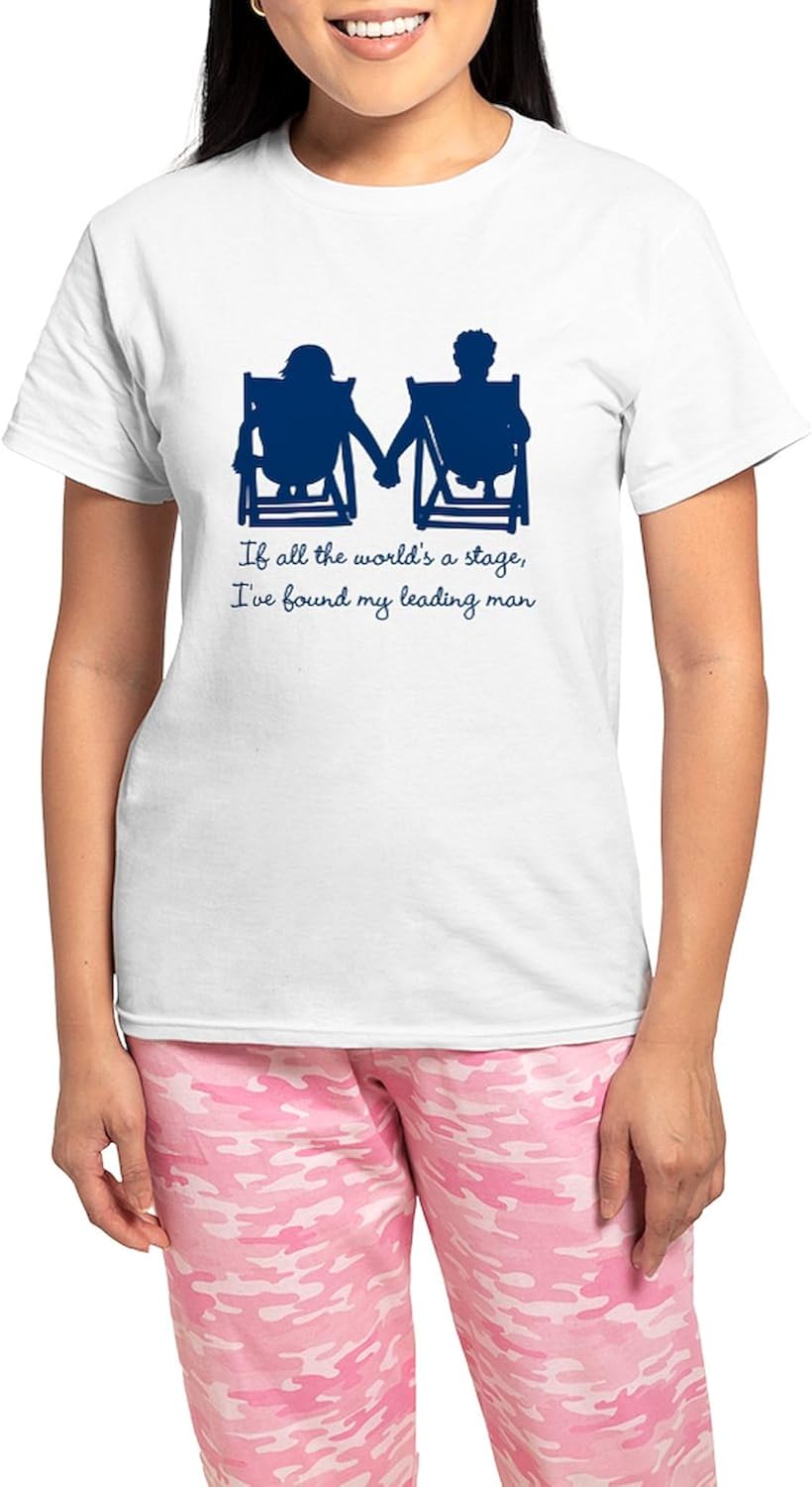 CafePress Leading Man Pajamas Women's Novelty Cotton Pajama Set, Comfortable PJ Sleepwear