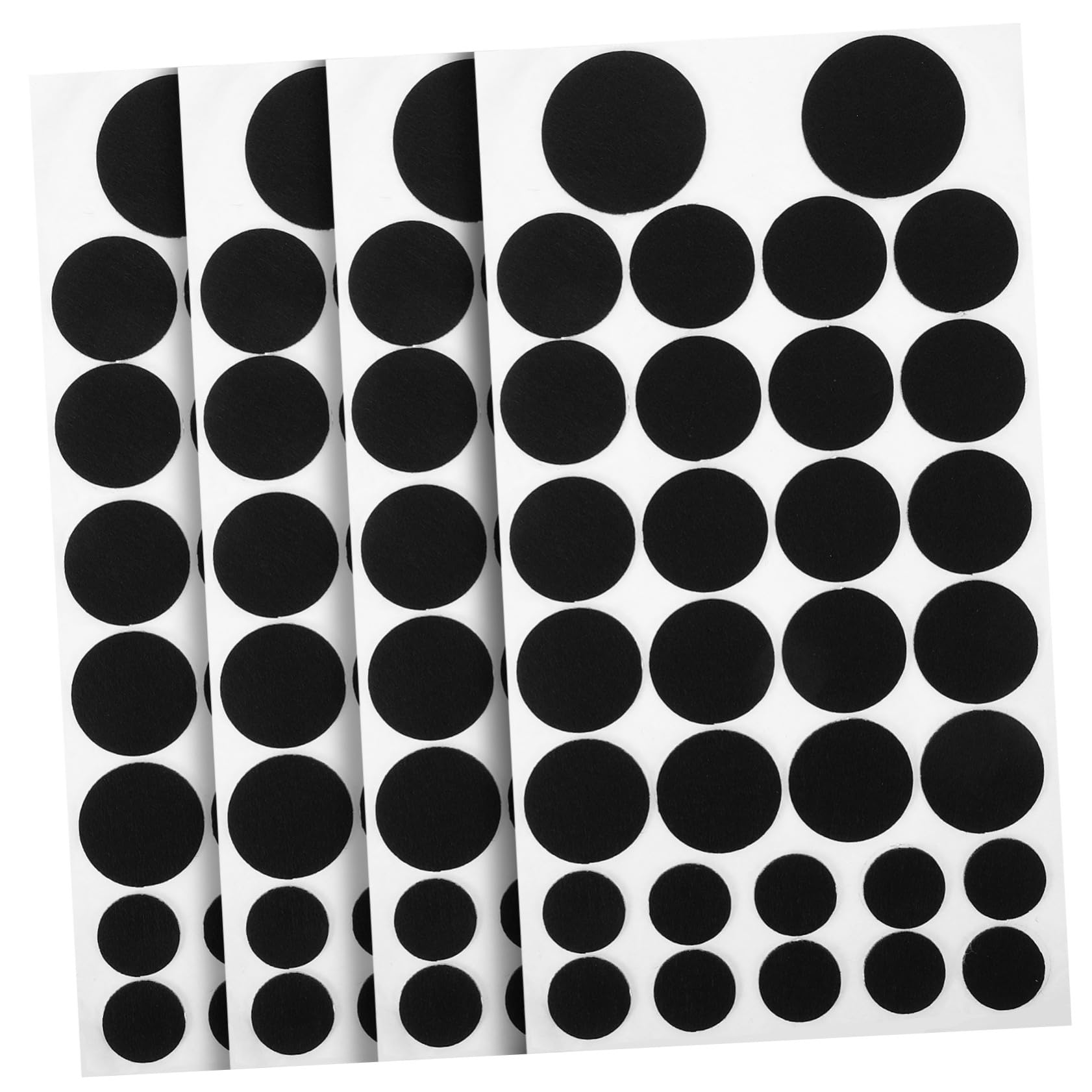 HOODANCOS DIY Materials Adhesive Felt Pads Circle Stickers Clothing Decorative Stickers Felt Circles for Craft